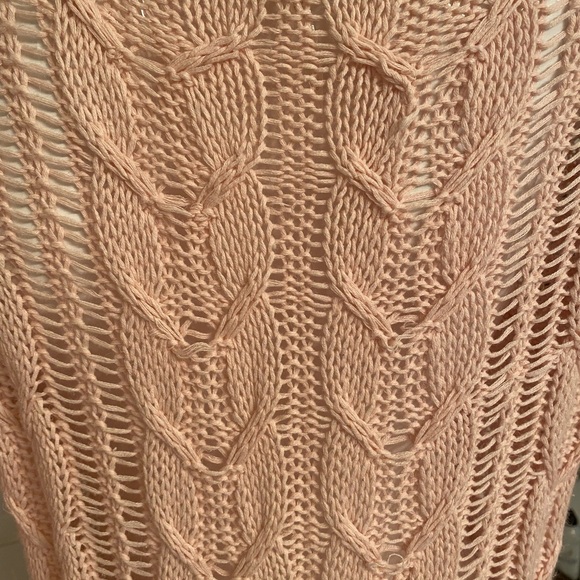 Free People Light Pink Open Front Cardigan - Picture 4 of 5